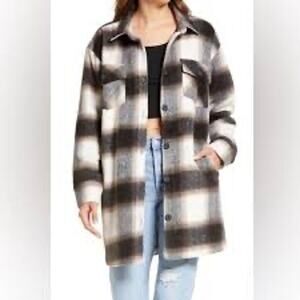 Thread & Supply Women's Plaid Shacket-Size S